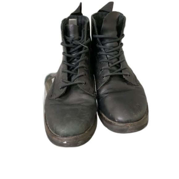 Vans Men's 8.5 High-Top Lace-Up Skater non canvas Boot 500664 Black - Picture 2 of 12